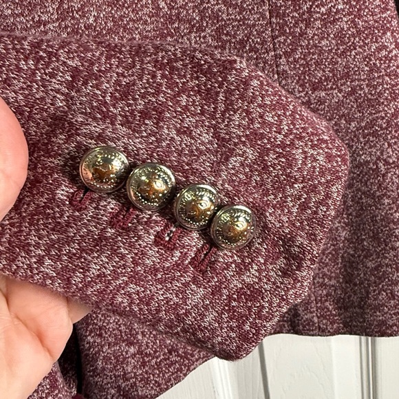 Tommy Hilfiger Maroon‎ Dark Red Womens Blazer size 6 - Picture 8 of 8